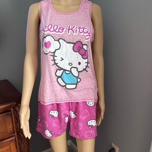 Hello Kitty Pink Graphic pj set